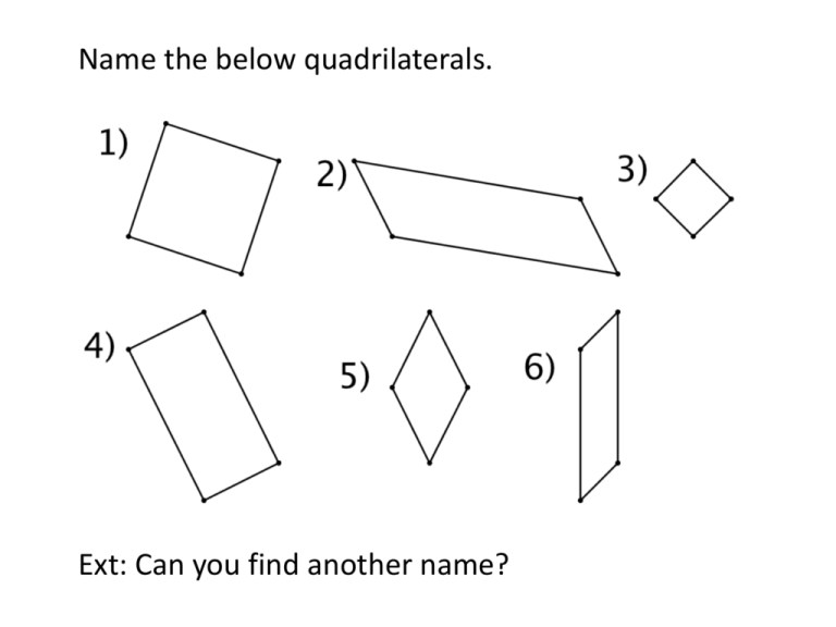 Two Pairs Of Parallel Sides