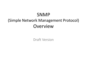 SNMP Overview - Security Industry Association