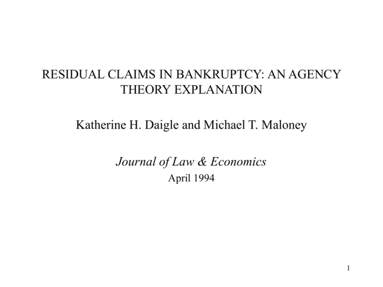 residual-claims-in-bankruptcy-an-agency-theory