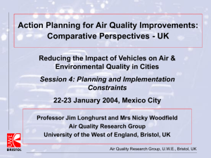 Action Planning for Air Quality Improvements : Comparative