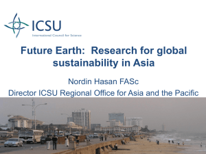 An introduction to Future Earth - International Council for Science
