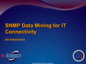 SNMP Data Mining and Alarm Multimedia 060920