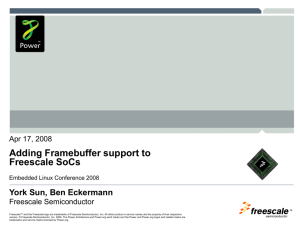 Adding Framebuffer Support to Freescale SoCs