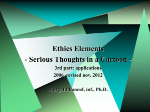 3rd part Ethics Elements Serious Thoughts in a Cartoon