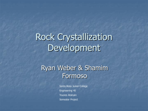 Crystallization Development