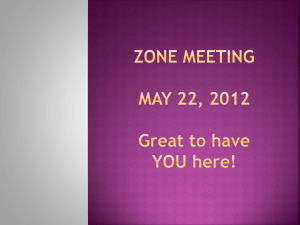 DBA Meeting May 10, 2012