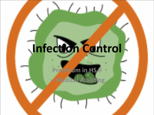 Infection Control - ClinicalLabPracticumHSII
