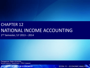 Chapter 12: National Income Accounting