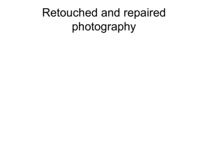 Retouched and repaired photography