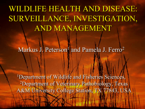 Chapter 7 - Department of Wildlife and Fisheries Sciences