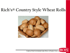 Rich's® Country Style Wheat Rolls