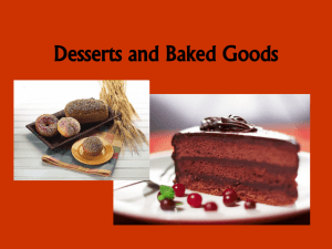 Desserts and Baked Goods