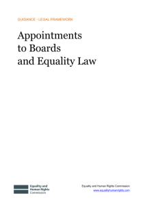 Appointments - Equality and Human Rights Commission
