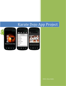 Karate Dojo App Project - Technology that ease your life