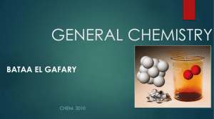 GENERAL CHEMISTRY