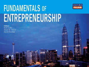 Fundamentals of Entrepreneurship