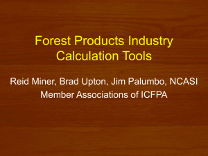 Forest Products Industry Calculation Tools