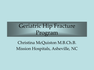 Geriatric Hip Fracture Program - Practice Change Fellows Program