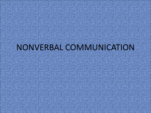 nonverbal communication