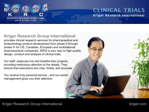 Kriger Research Group International