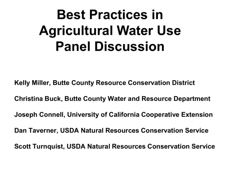 Butte County Conservation Programs