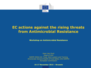 EC actions against the rising threats from Antimicrobial