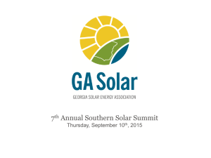 GSEA Slides - Georgia Solar Energy Association