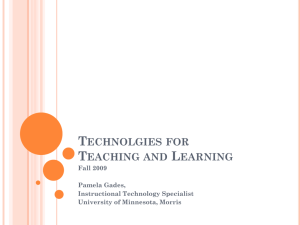 Technolgies for Teaching and Learning
