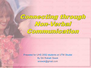 And, what is the importance of studying nonverbal communication?