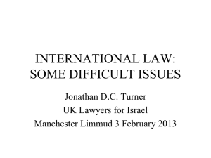 International Law: Some Difficult Issues