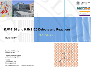 KJM5120 and KJM9120 Defects and Reactions