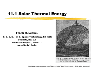 Solar Thermal