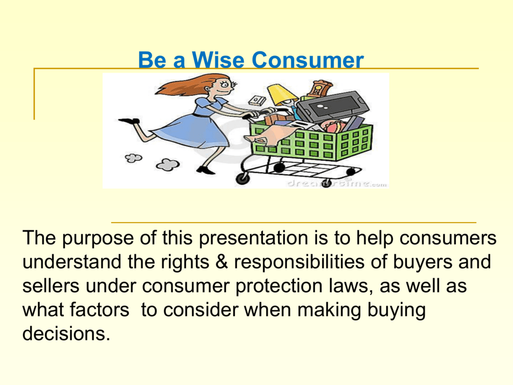 Be A Wise Consumer Soakploaty