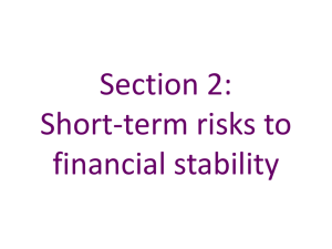 Section 2: Short-term risks to financial stability
