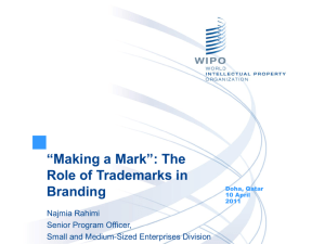 “Making a Mark”: The Role of Trademarks in Branding