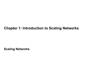 Scaling networks