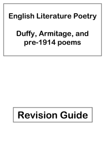 A detailed revision guide on Duffy and Armitage