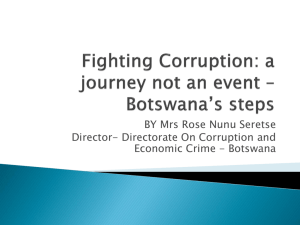 a presentation delivered at c5's forum on anti-corruption