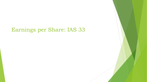 Earnings per Share: IAS 33