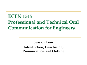 ECEN 1510 Professional and Technical Oral