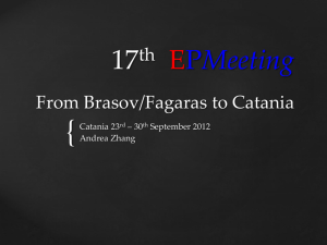 17th EPMeeting From Brasov to Catania
