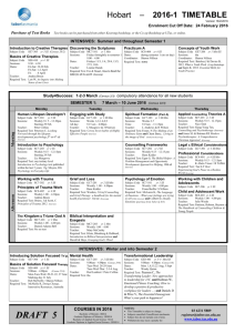 hobart timetable