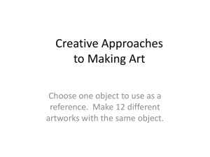 Creative Approaches to Making Art