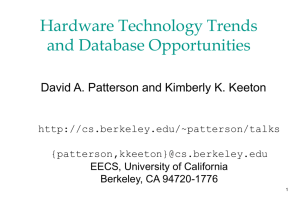 Trends and IDISK - University of California, Berkeley