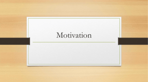 Motivation - MaderasOnlineClassroom