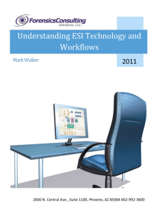 Understanding ESI Technology and Workflows