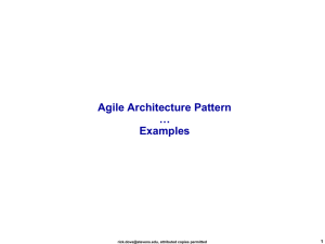 Agile Architecture Pattern Examples