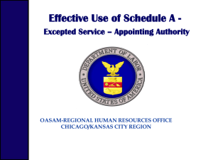 Schedule A Hiring Authority - Iowa Workforce Development Agency