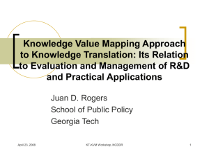 Knowledge Value Mapping approach to Knowledge Translation