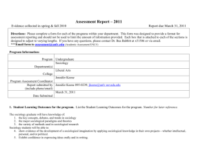 Assessment Report – 2011